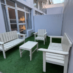 superyacht accommodation patio