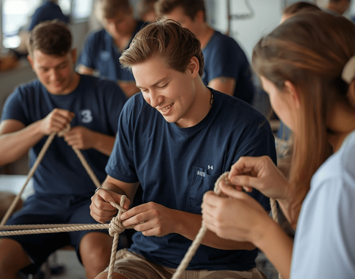 superyacht deckhand rope class